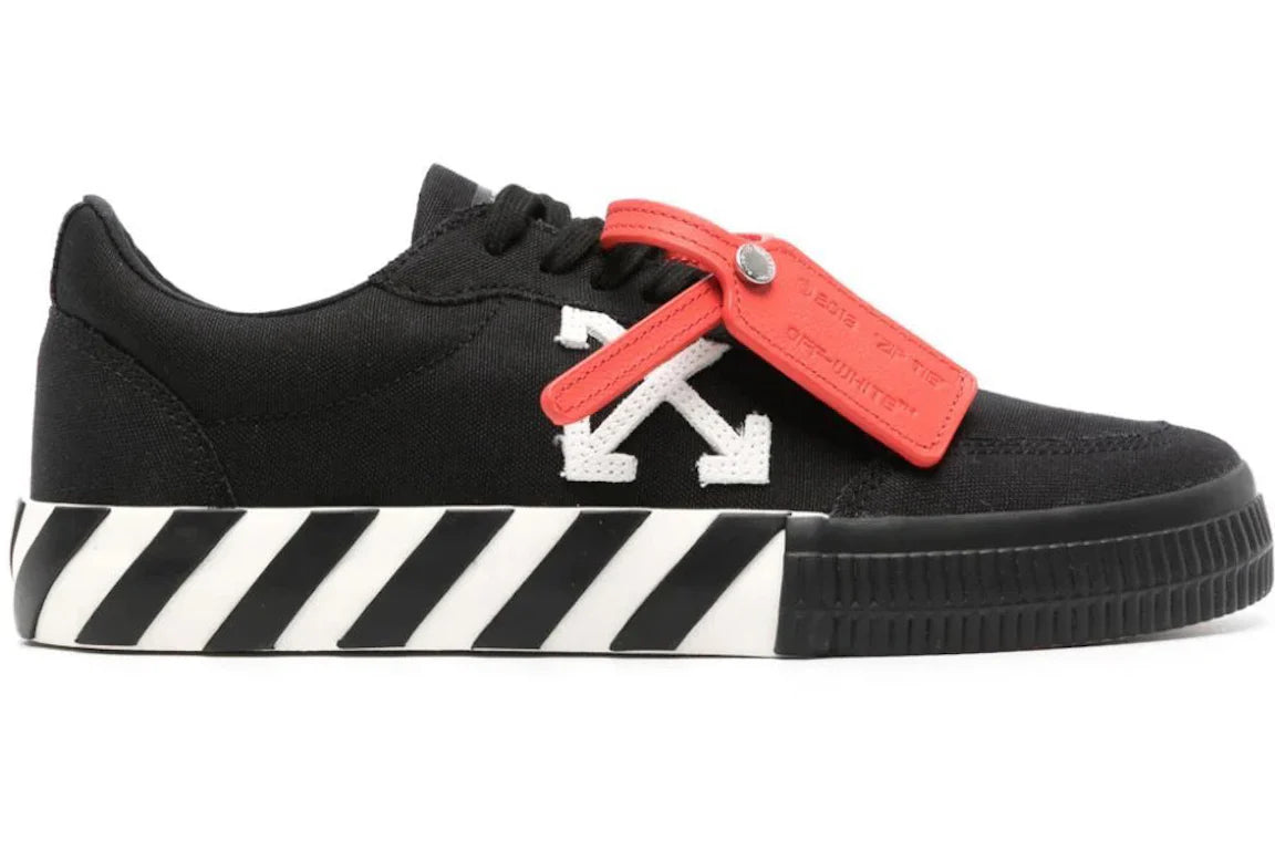 Off White Vulcanized Low Canvas Black 'Red Tag' 2023