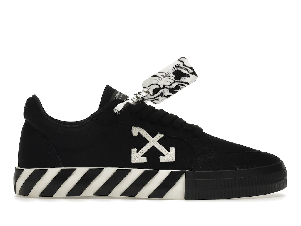 Off White Vulcanized Low Canvas 'Marble Tag' Black 2020