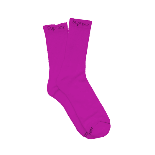 Supreme Hanes Socks 'Purple' Hand Dyed 2024